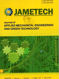 JAMETECH = Journal of Applied Mechanical Engineering And Green Technology