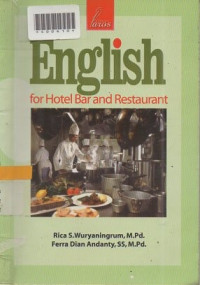 ENGLISH FOR HOTEL BAR AND RESTAURANT