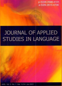 JOURNAL OF APPLID STUDIES IN LANGUAGE