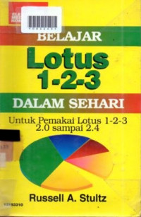 BELAJAR LOTUS 1-2-3 DALAM SEHARI : Untuk Pemakaian Lotus 1-2-3 Sampai 2.0