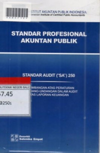 STANDAR PROFESIONAL AKUNTAN PUBLIK : Standar Audit (