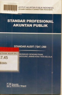 STANDAR PROFESIONAL AKUNTAN PUBLIK : Standar Audit (