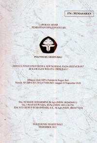 SERVICE INNOVATION DI ERA NEW NORMAL PADA RESTAURANT DI KAWASAN WISATA UBUD BALI