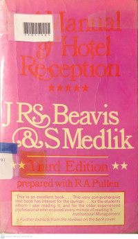A MANUAL OF HOTEL RECEPTION