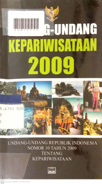 UNDANG-UNDANG KEPARIWISATAAN 2009