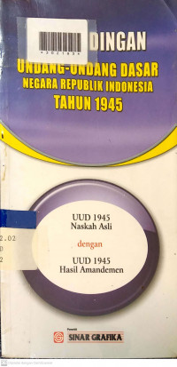 PERSANDINGAN UNDANG - UNDANG DASAR NEGARA REPUBLIK INDONESIA TAHUN 1945