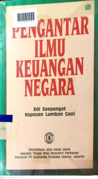 PENGANTAR ILMU KEUANGAN NEGARA