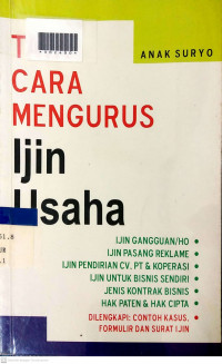 TATA CARA MENGURUS IJIN USAHA