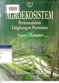 AGROEKOSISTEM : Permasalahan Lingkungan Pertanian 1