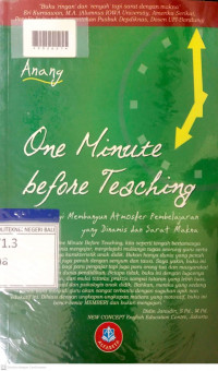 ONE MINUTE BEFORE TEACHING