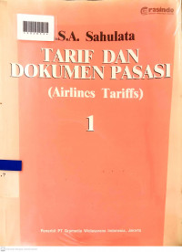 TARIF DAN DOKUMEN PASASI (AIRLINES TARIFFS) 1