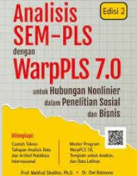 ALAT ANALISIS DATA : Aplikasi Statistik Untuk Penelitian Bidang Ekonomi Dan Sosial Edisi Revisi