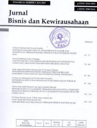 JBK = JURNAL BISNIS DAN KEWIRAUSAHAAN