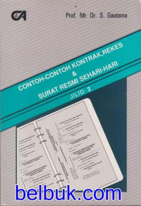 CONTOH-CONTOH KONTRAK,REKES & SURAT RESMI SEHARI-HARI JLILID 2