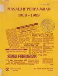 MASALAH PERPAJAKAN 1988 - 1989