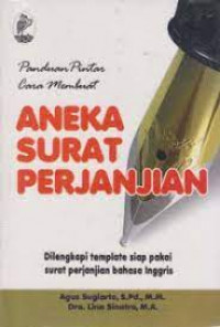 PANDUAN PINTAR CARA MEMBUAT ANEKA SURAT PERJANJIAN