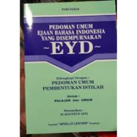 PEDOMAN UMUM EJAAN YANG DISEMPURNAKAN