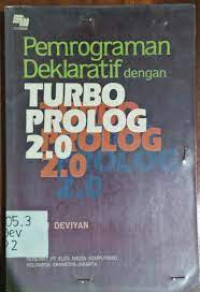 PEMROGRAMAN DEKLARATIF DENGAN TURBO PROLOG 2.0