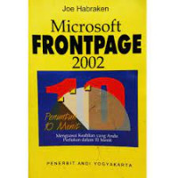 PENUNTUN 10 MENIT MICROSOFT FRONTPAGE 2002