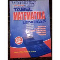 TABEL MATEMATIKA LENGKAP : untuk SMP - SMA