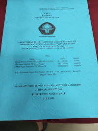 EFEKTIVITAS MODEL KONTRIBUSI DALAM MEMBERIKAN TINGKAT KESEJAHTERAAN KEPADA ANGGOTA DI KOTA DENPASAR (Studi Kasus Koperasi Permata Anyar Sejahtra)