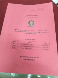 LAPORAN PENELITIAN UNGGULAN IMPLEMENTASI LORA SEBAGAI FLATFORM IoT PADA MONITORING PEMANFAATAN ENERGI LISTRIK DI JURUSAN TEKNIK ELEKTRO