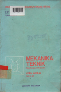 KUNCI/PENYELESAIAN SOAL-SOAL MEKANIKA TEKNIK (Mechanicals of Materials)