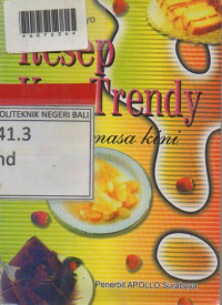 RESEP KUE TRENDY SELERA MASA KINI