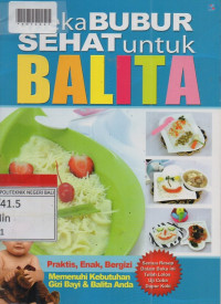 ANEKA BUBUR SEHAT UNTUK BALITA