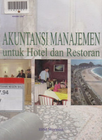 AKUNTANSI MANAJEMEN UNTUK HOTEL DAN RESTORAN