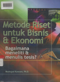 METODE RISET UNTUK BISNIS DAN EKONOMI