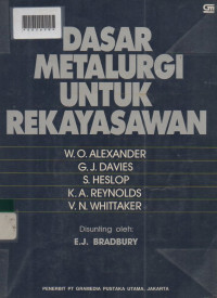 DASAR METALURGI UNTUK REKAYASAWAN