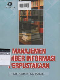 MANAJEMEN SUMBER INFORMASI PERPUSTAKAAN