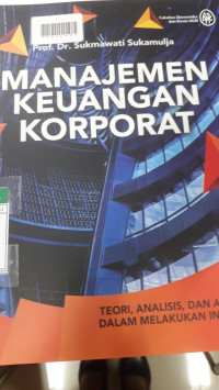 MANAJEMEN KEUANGAN KORPORAT