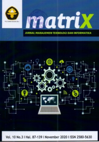 MATRIX = JURNAL MANAJEMEN TEKNOLOGI DAN INFORMATIKA
