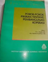 POKOK-POKOK TENTANG PEMBANGUNAN KOPERASI