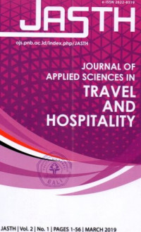 JASTH = JOURNAL OF APPLIED SCIENCES IN TRAVEL AND HOSPITALITY