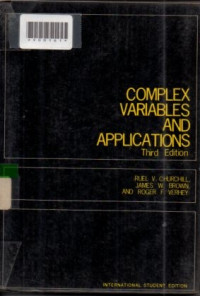 COMPLEX VARIABLES AND APPLICATIONS