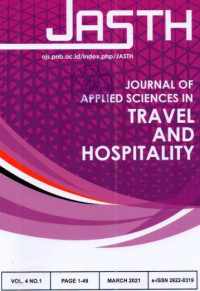 JASTH JOURNAL OF APPLIED SCIENCES IN TRAVEL AND HOSPITALITY
