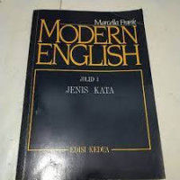 MODERN ENGLISH Jilid 1 : Jenis Kata